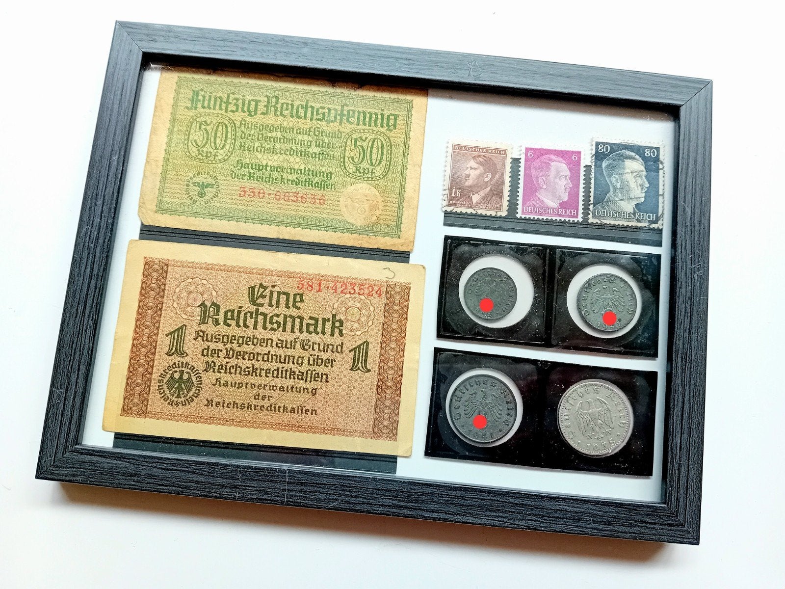 WO2 Set Reichskreditkassen Papiergeld, Munten & Zegels, Ophalen of Verzenden, Landmacht, Duitsland, Embleem of Badge