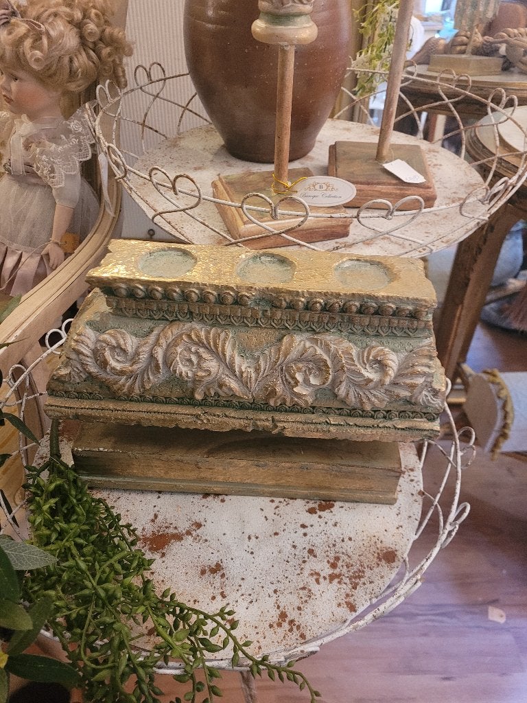 Barokke kandelaar voor waxinelichtjes foto 1 t/m 5, Meerkleurig, Belle Vieille Brocante, Nieuw, Ophalen of Verzenden