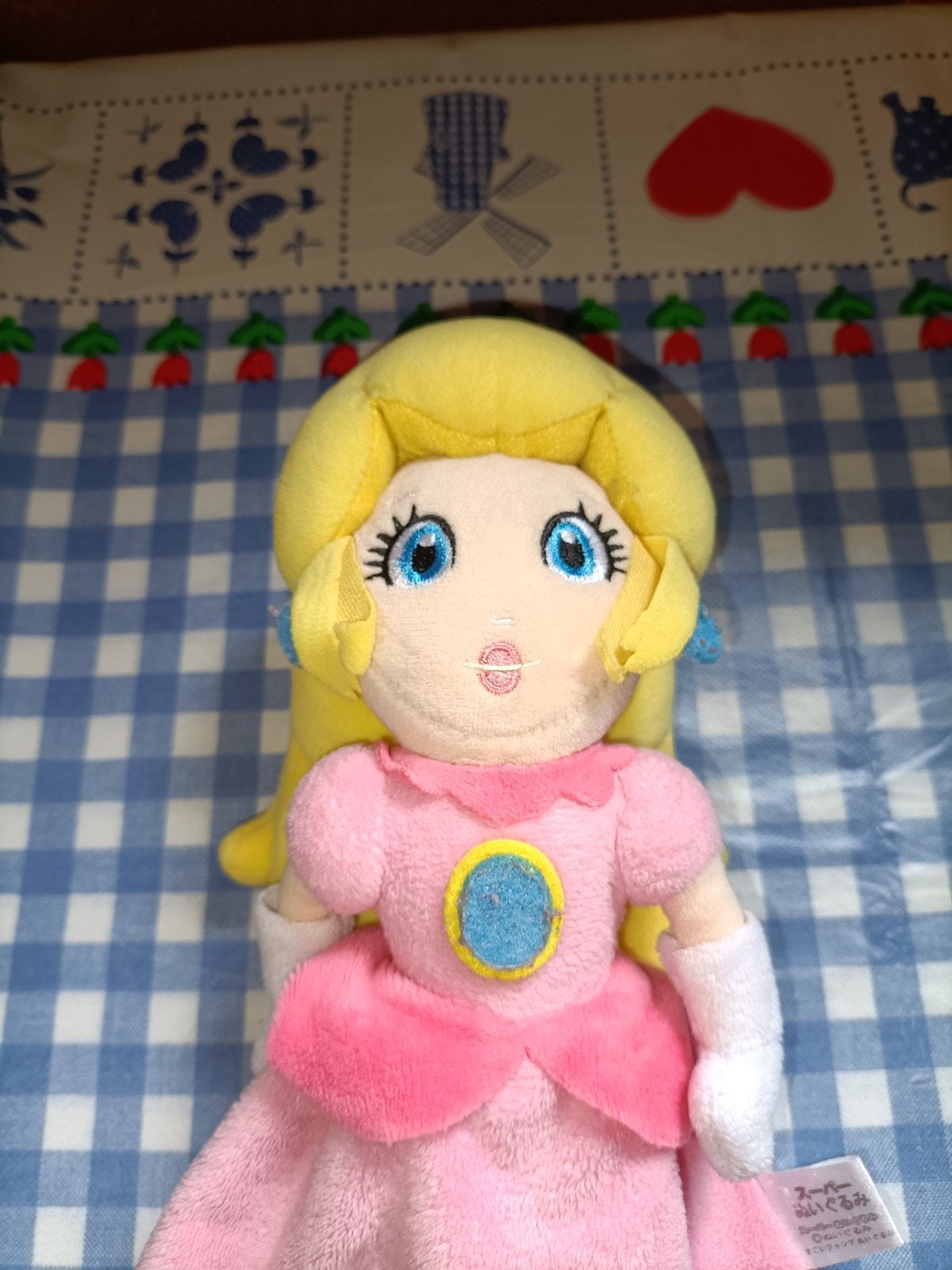 Prinses Peach knuffel 26 cm groot, Ophalen of Verzenden, Zo goed als nieuw, Overige typen