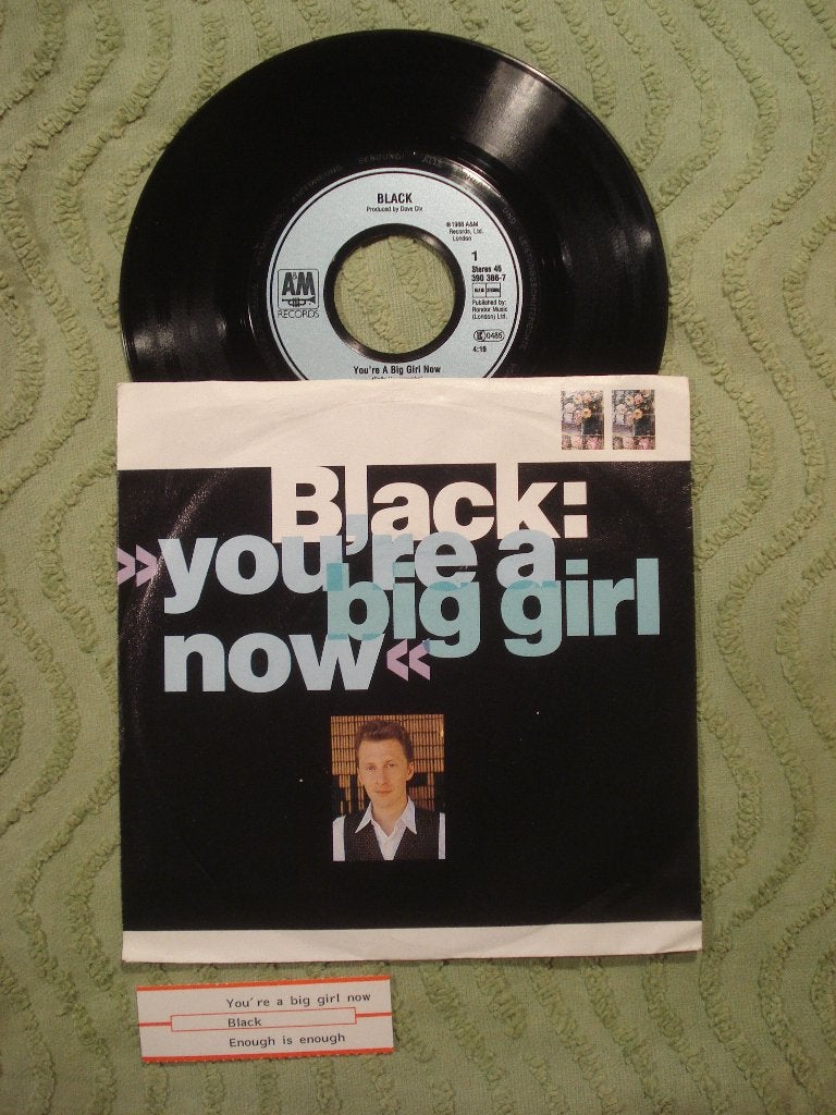 Black 7" Vinyl Single: ‘You’re a big girl now’ (Duitsland), Ophalen of Verzenden, Zo goed als nieuw, 7 inch, Pop