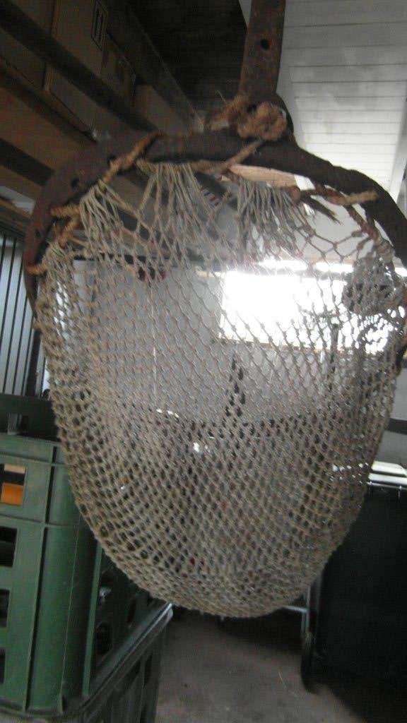 Bagger beugel met net, Ophalen