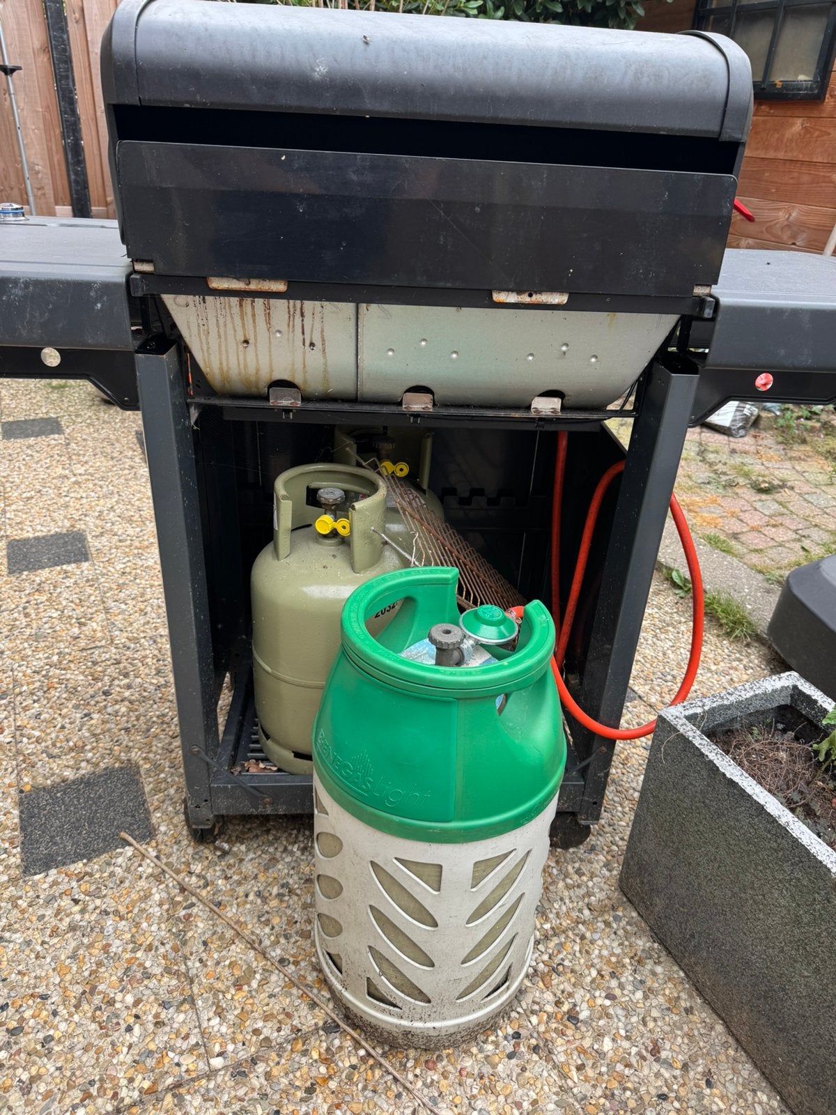 Camping Gaz gasbarbecue twv €400 BBQ met extra gaspit rechts, Ophalen, Gebruikt