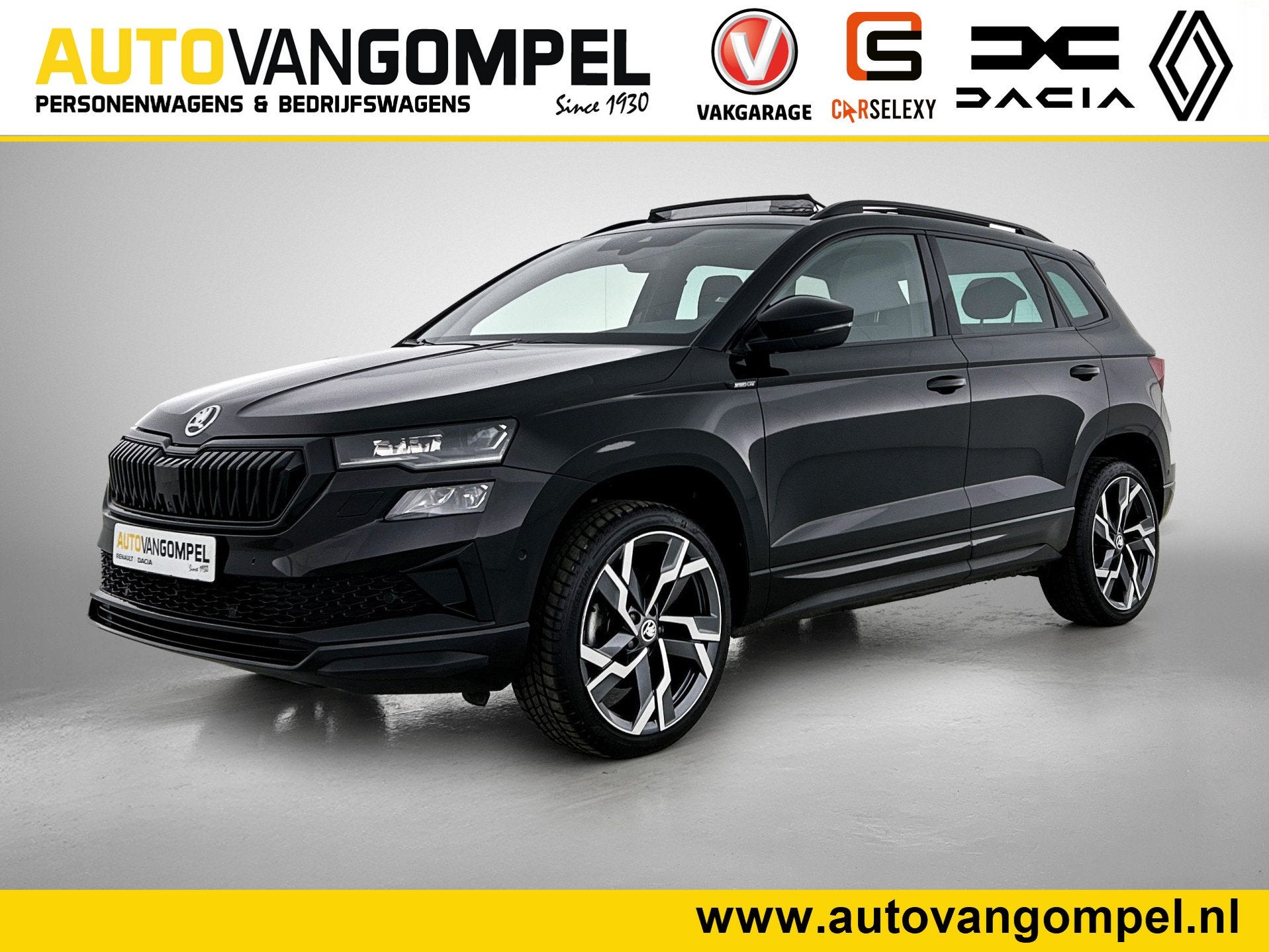 Skoda Karoq 1.5 TSI ACT Sportline Business | PANORAMADAK | 3, Auto's, 12 maanden, Stof, Zwart, 4 cilinders