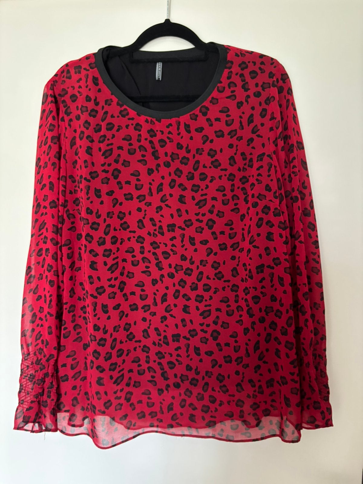Rode blouse Freequent  XL, Kleding | Dames, Maat 46/48 (XL) of groter, Ophalen of Verzenden, Lange mouw, Gedragen
