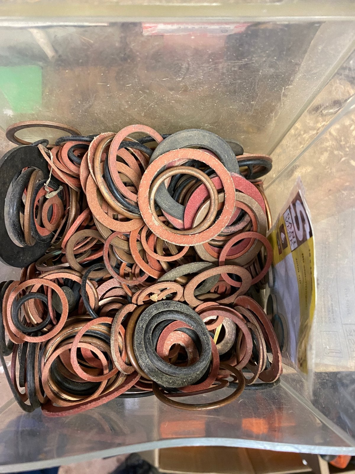 Fiber en rubber kraanringen, Ophalen of Verzenden, Zo goed als nieuw