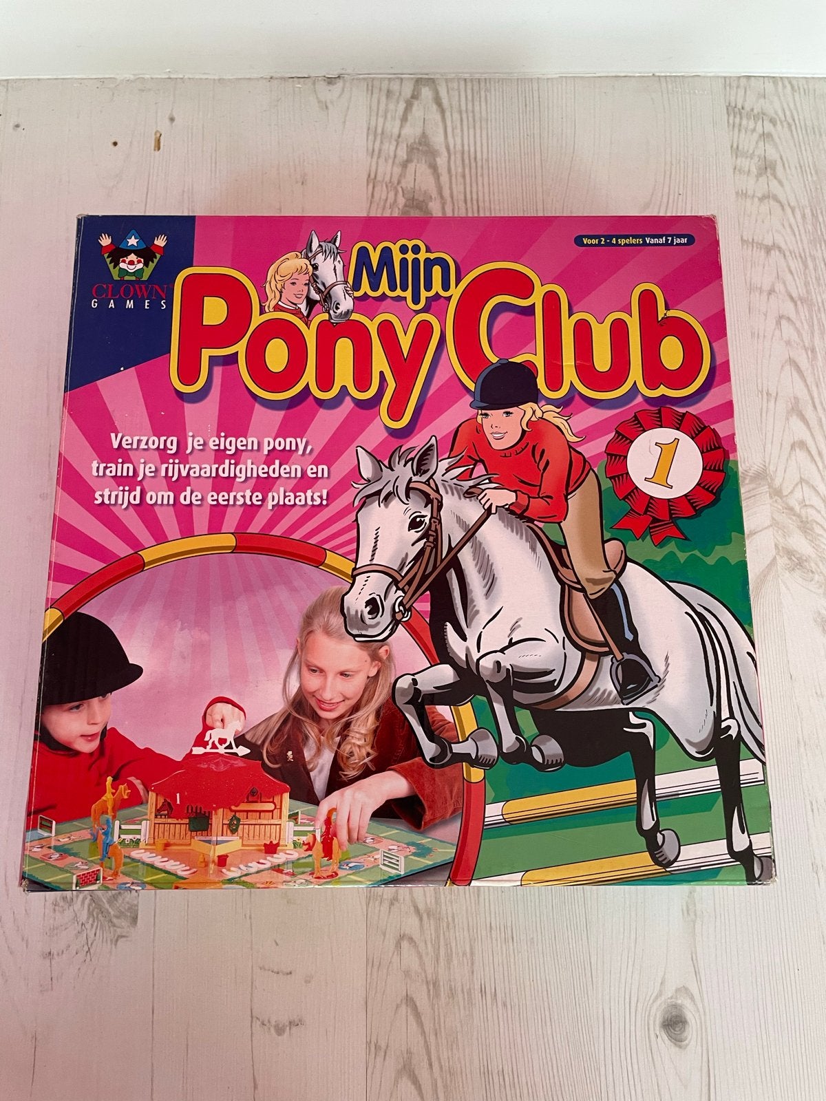 Mijn Pony Club Bordspel - Verzorg en train je pony!, Drie of vier spelers, Ophalen of Verzenden, Gebruikt