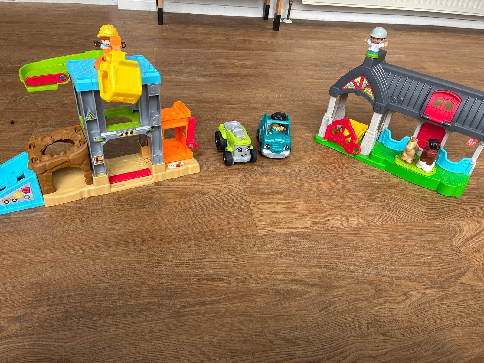 Fisher-Price Little People speelsets: bouwplaats en boerderi, Ophalen of Verzenden, Gebruikt, Overige typen, Met wieltjes