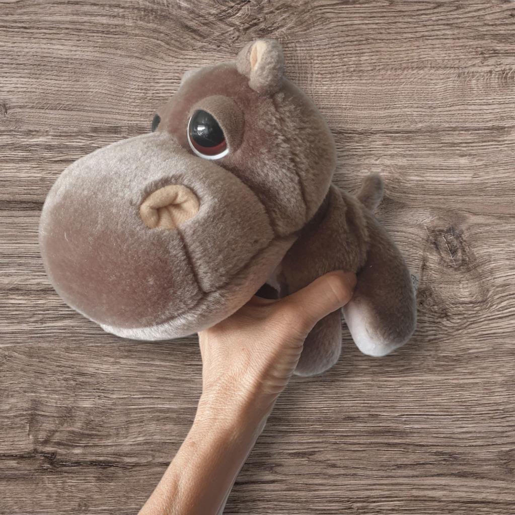 Big Headz nijlpaard knuffel 25 cm lang 2 beschikbaar 20-05, Big Headz, -, -, Overige typen