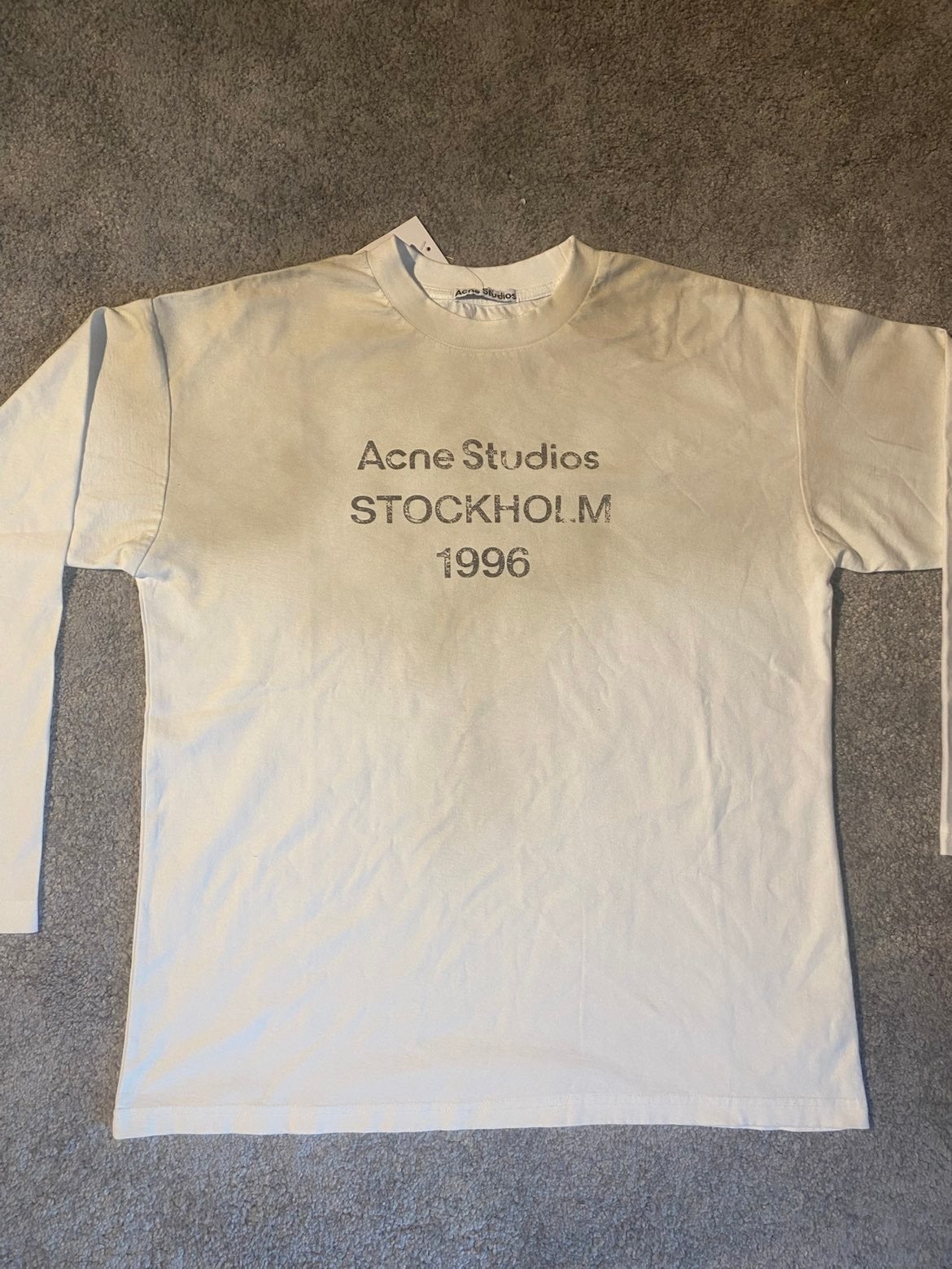Acne Studios Stockholm 1996 Longsleeve - Maat M, Acne Studios, Maat 48/50 (M), Wit, Ophalen of Verzenden