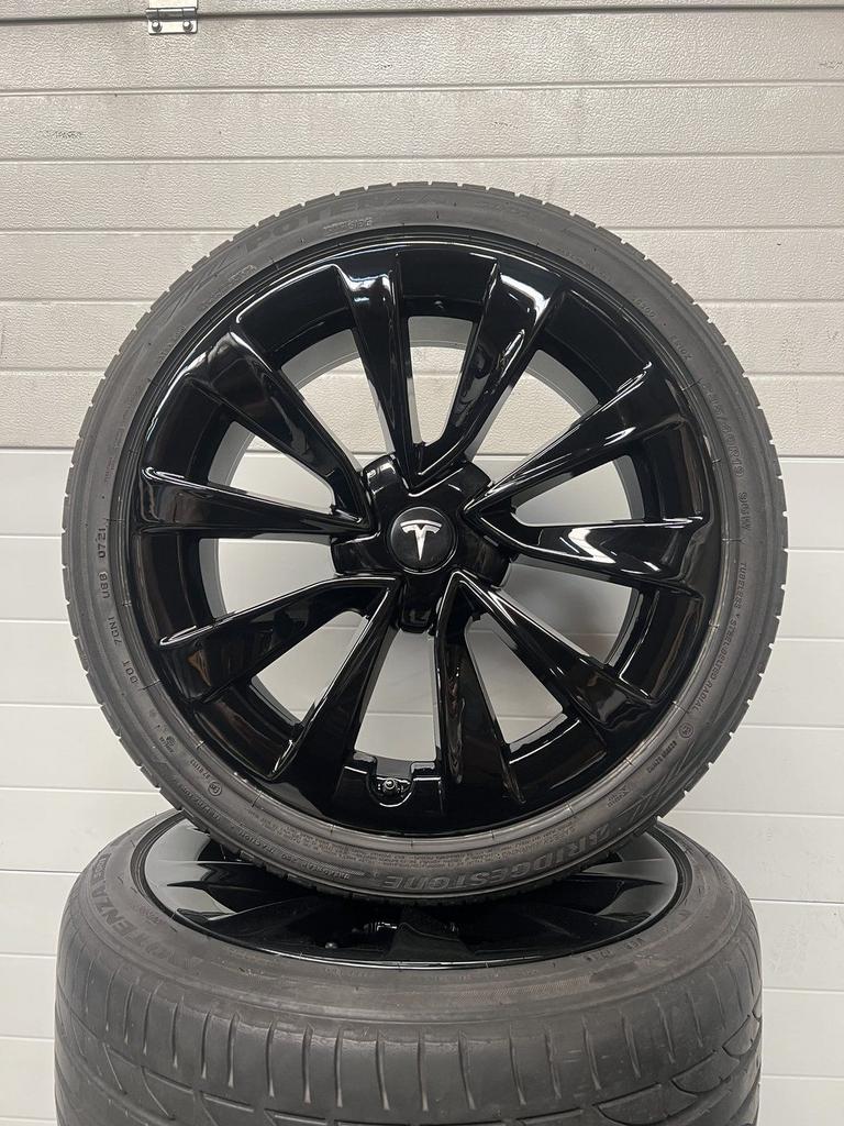 19’’ TESLA MODEL 3/Y VELGEN ZOMERBANDEN ORIGINEEL TPMS TURBI, 19 inch, Gebruikt, -, -