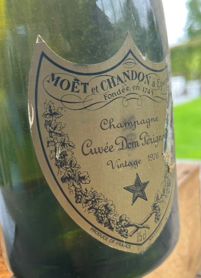 Moët & Chandon Dom Pérignon Vintage 1976- 2 flessen, Ophalen, Gebruikt, Frankrijk, Champagne