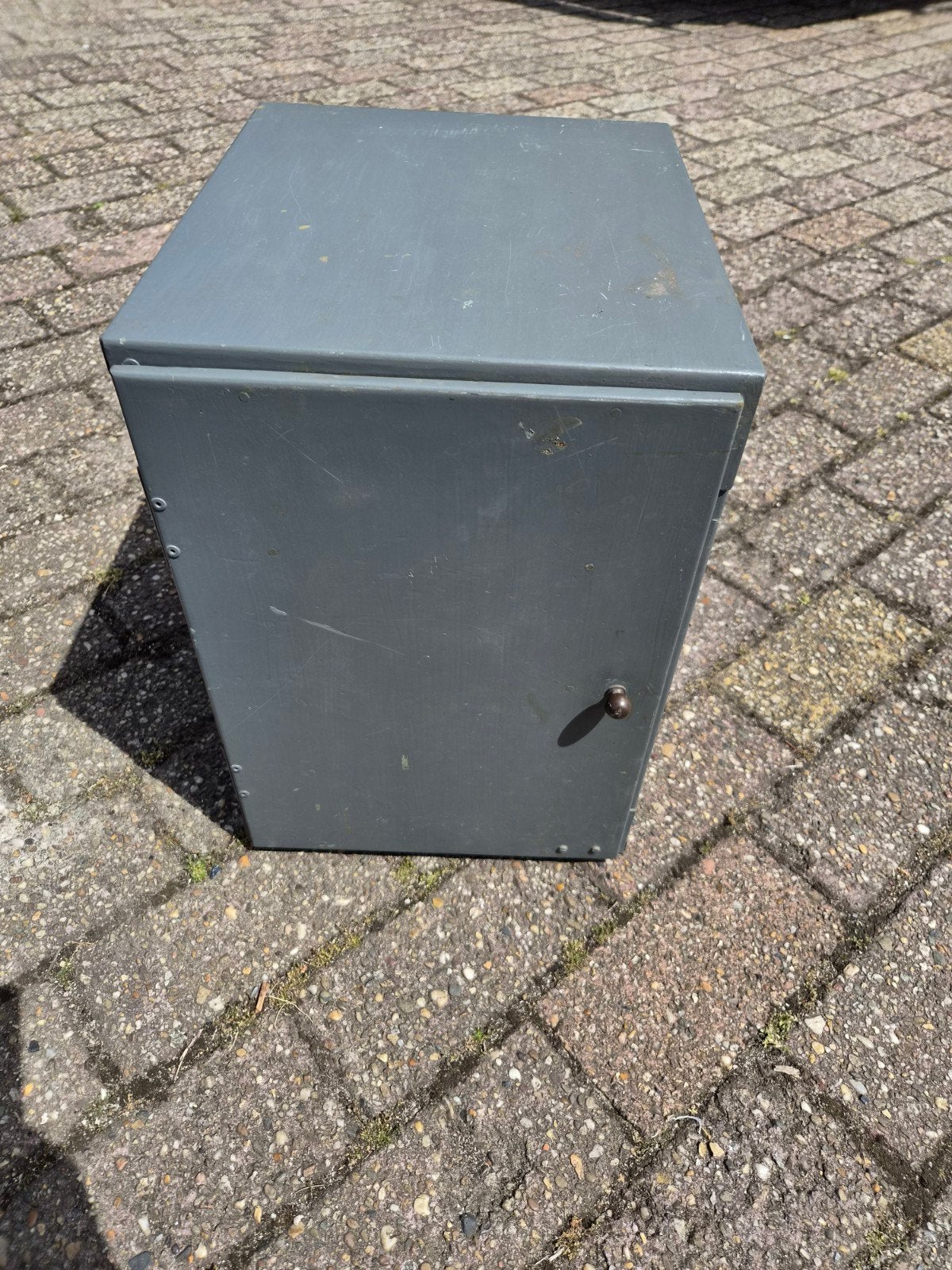 Vintage metalen kastje met laden - industrieel design, Ophalen, Minder dan 50 cm, Gebruikt, 5 laden of meer