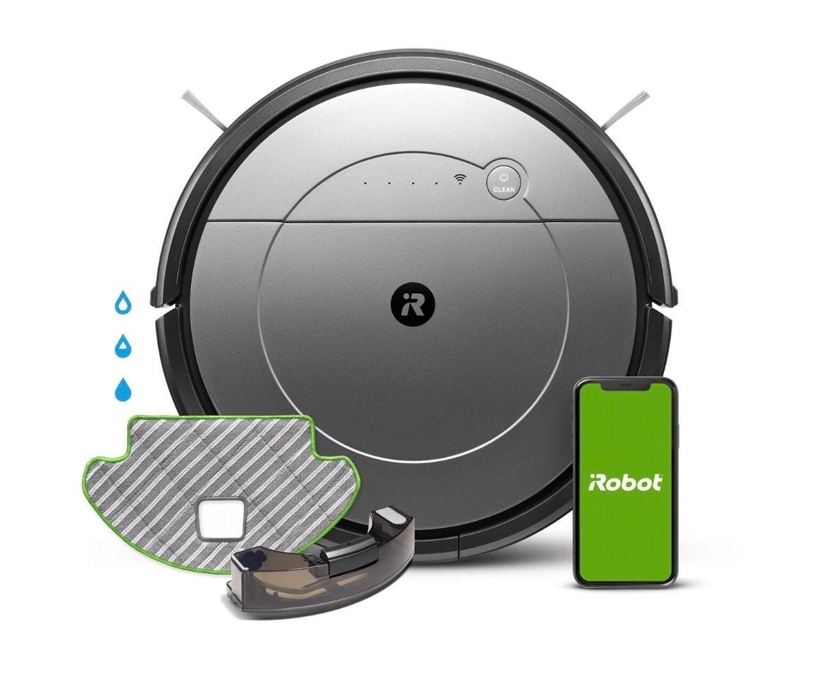 iRobot Roomba Combo R113840 Robotstofzuiger & Dweilrobot, Witgoed en Apparatuur, Stofzuigers, Gebruikt, IRobot, Robotstofzuiger