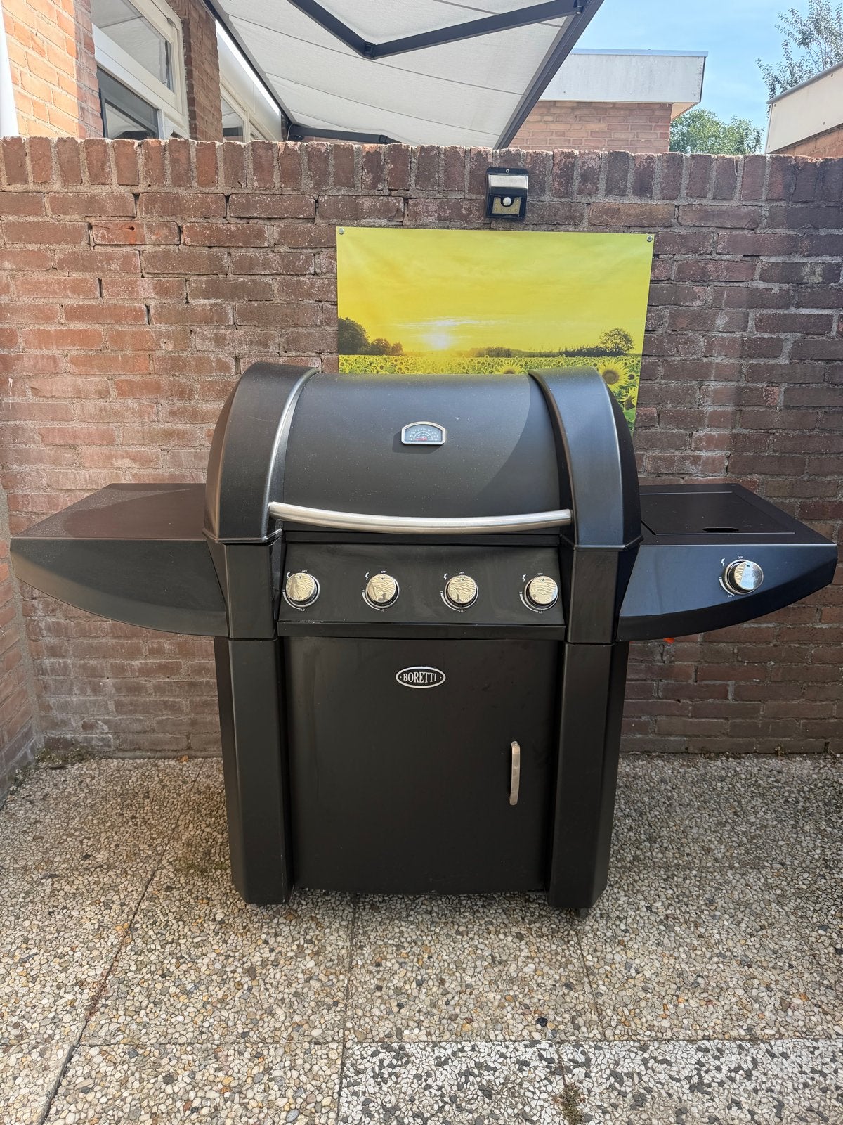Boretti Robusto BBQ - Gasbarbecue met zijbrander, Ophalen of Verzenden, Gebruikt