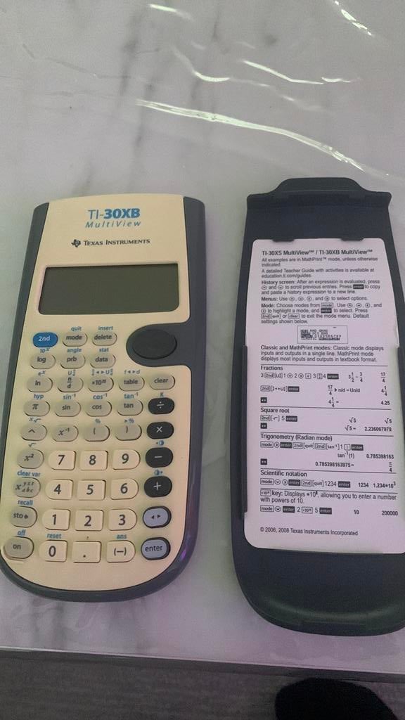 Rekenmachine middelbaar Ti-30XB, Ophalen of Verzenden, Zo goed als nieuw
