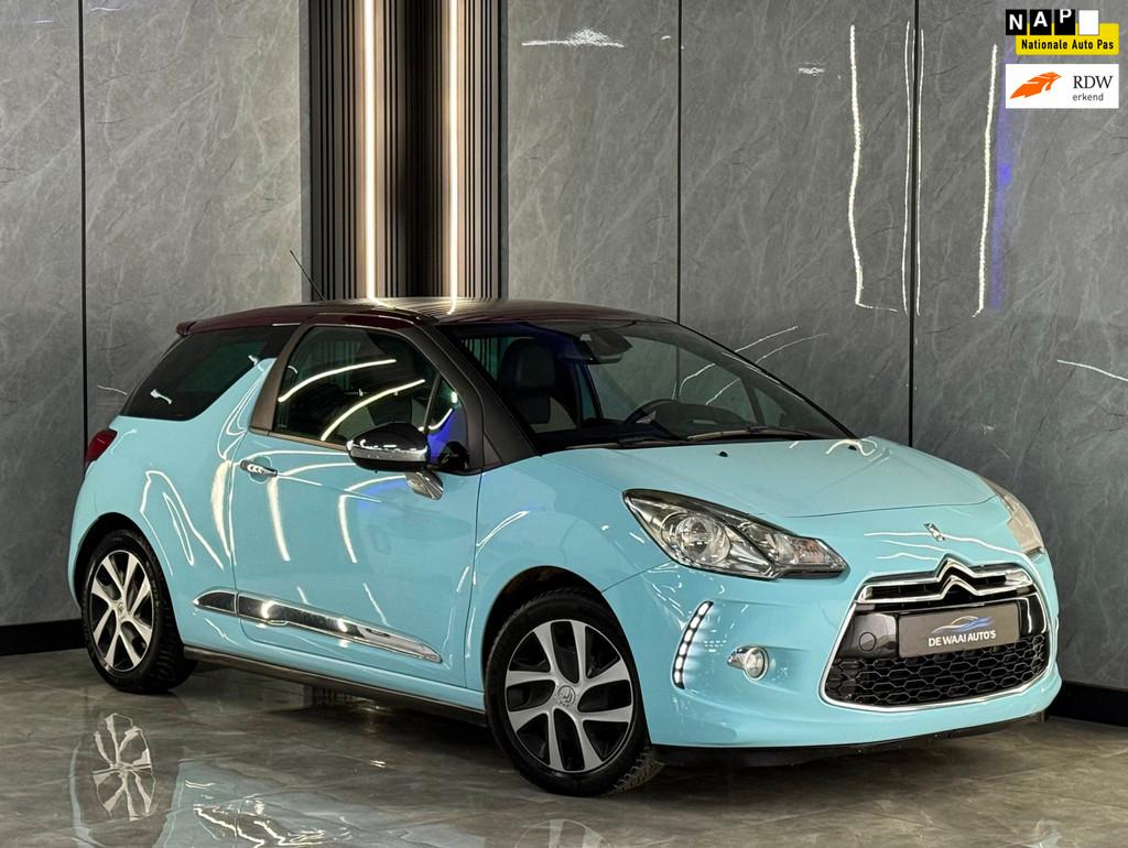 Citroen DS3 1.6 e-HDi So Chic Leer | Stoelverwarming | LED |, Auto's, Voorwielaandrijving, Euro 5, 28 km/l, Gebruikt