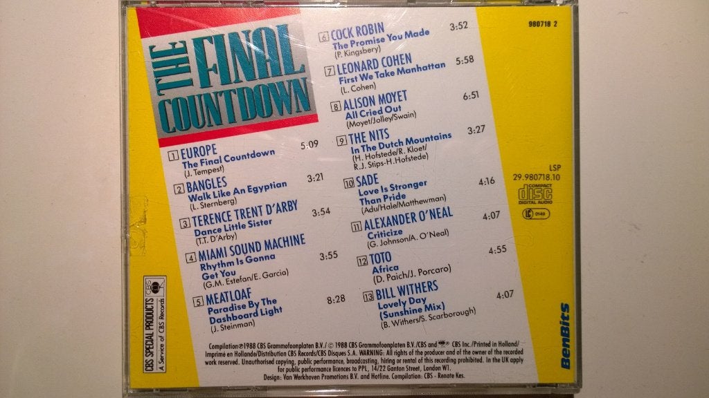 The Final Countdown, Ophalen of Verzenden, Zo goed als nieuw, Pop, Album