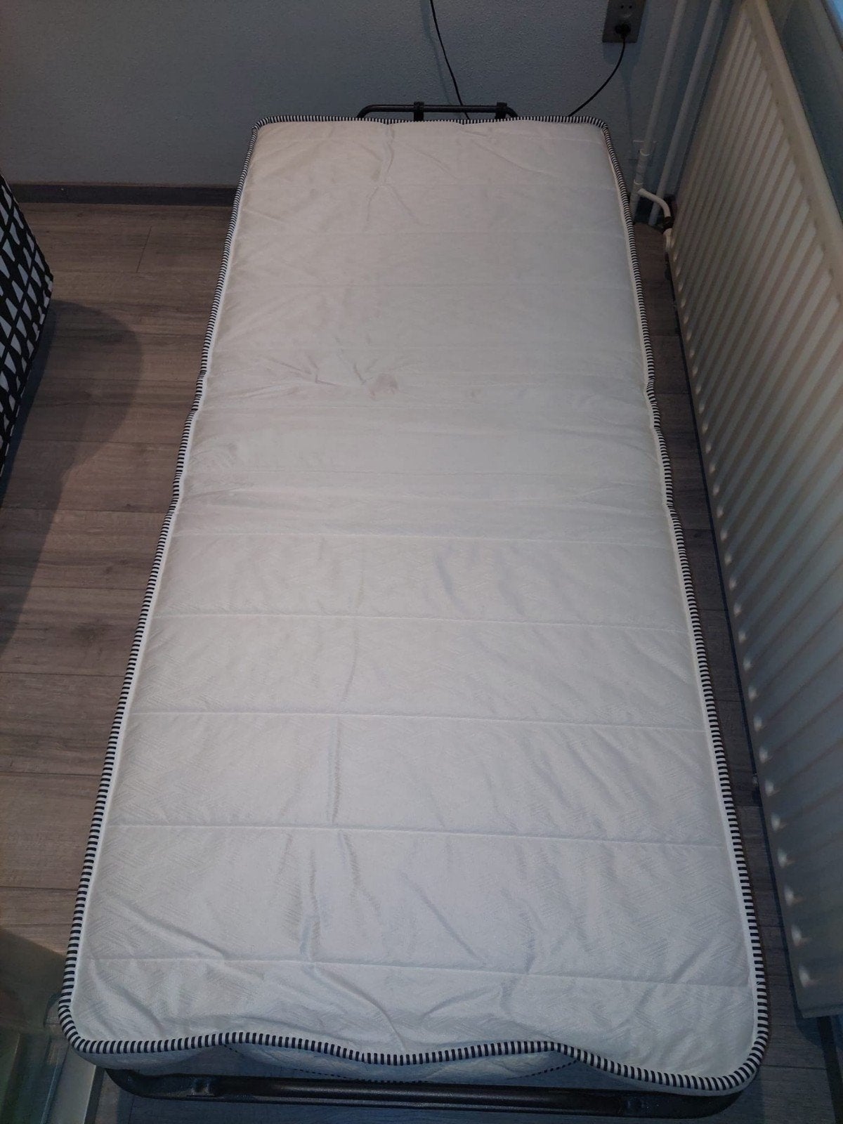 Opvouwbed Leen Bakker - Ideaal voor logees, Huis en Inrichting, Slaapkamer | Bedden, Ophalen, Eenpersoons, Metaal