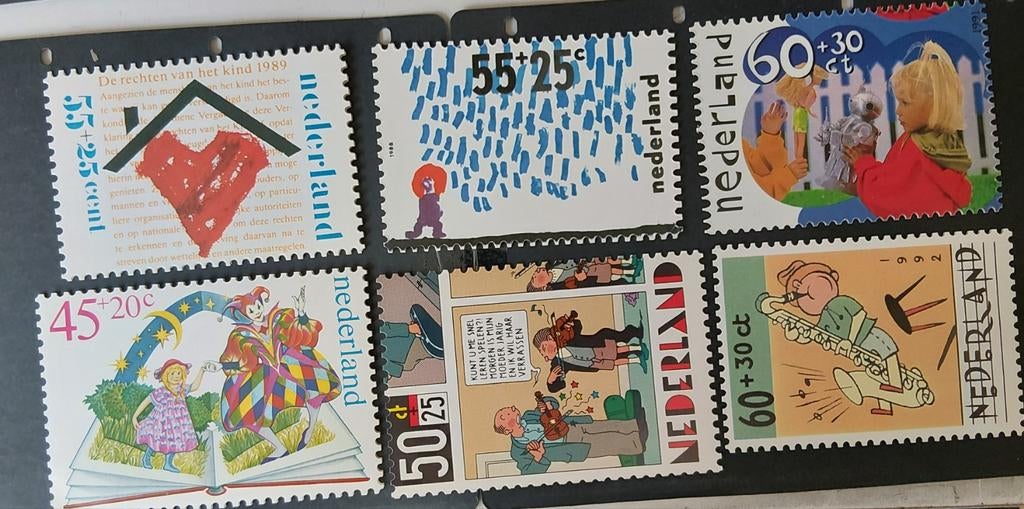 Diverse kinderbedankkaarten uit cat.Nvph, Verzenden, Gestempeld, Overige thema's
