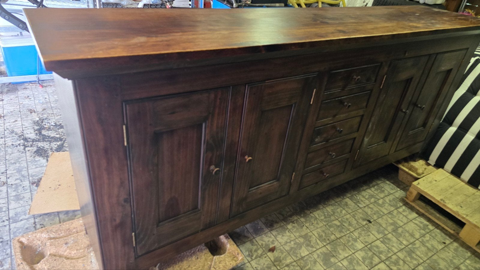 Sfeervol dressoir/sideboard met lades en deuren, Ophalen, Gebruikt, Met lade(s), Klassiek/Landelijk