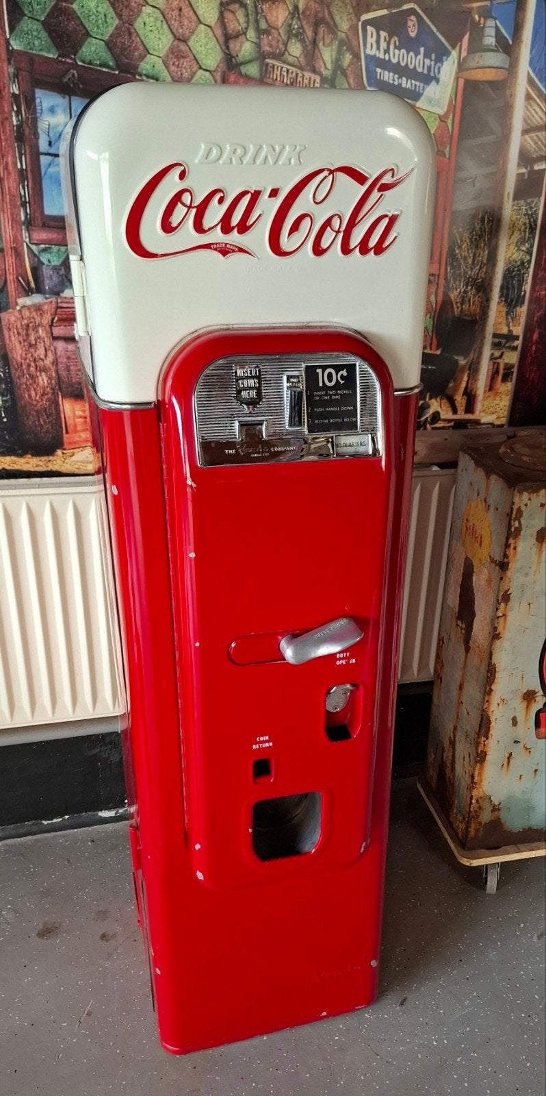 Vintage Vendo 44 Coca-Cola Flessenautomaat - Origineel, Verzamelen, Ophalen of Verzenden, Gebruikt