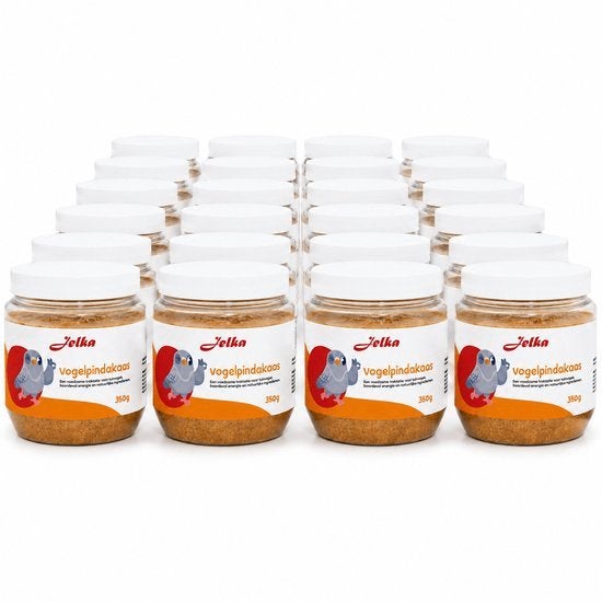 Jelka Vogelpindakaas - 24 potten van 350 gram, Ophalen of Verzenden, Vogel