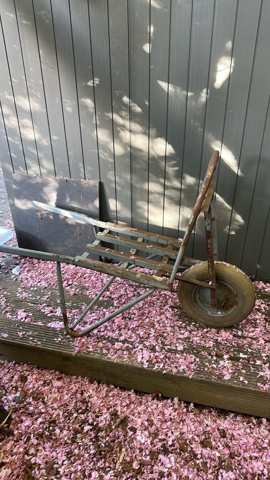 Vintage kruiwagen voor fotoshoots, Tuin en Terras, Kruiwagens, Ophalen of Verzenden, Gebruikt, Handmatig, Eenwielig