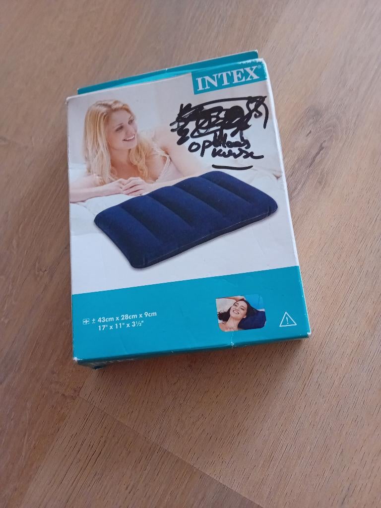 Opblaasbaar hoofd kussentje nieuw, Ophalen of Verzenden, Nieuw