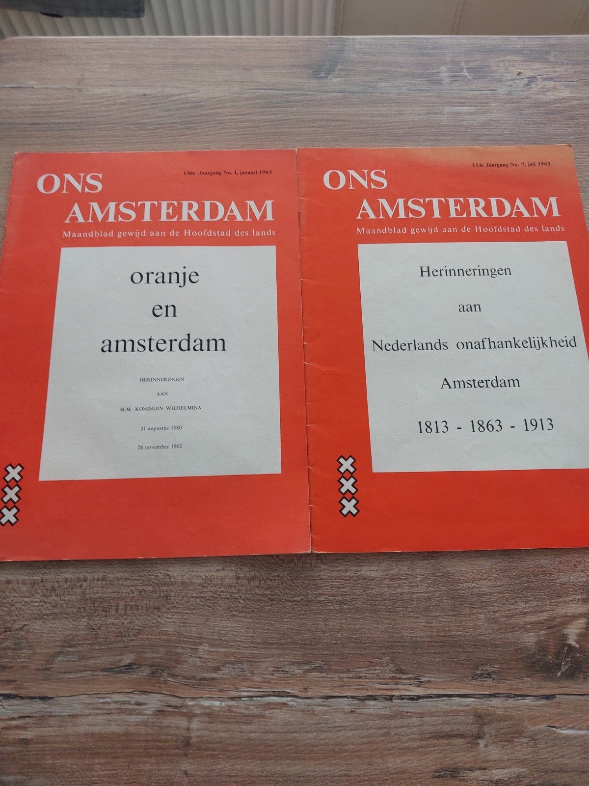 Ons Amsterdam - Maandblad - 1963 - 2 edities, Boeken, Tijdschriften en Kranten, Ophalen of Verzenden, Gelezen, Overige typen