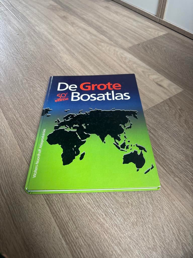 De Grote Bosatlas 50e editie - Wolters-Noordhoff, Boeken, Gelezen, Bosatlas, 2000 tot heden, Ophalen of Verzenden