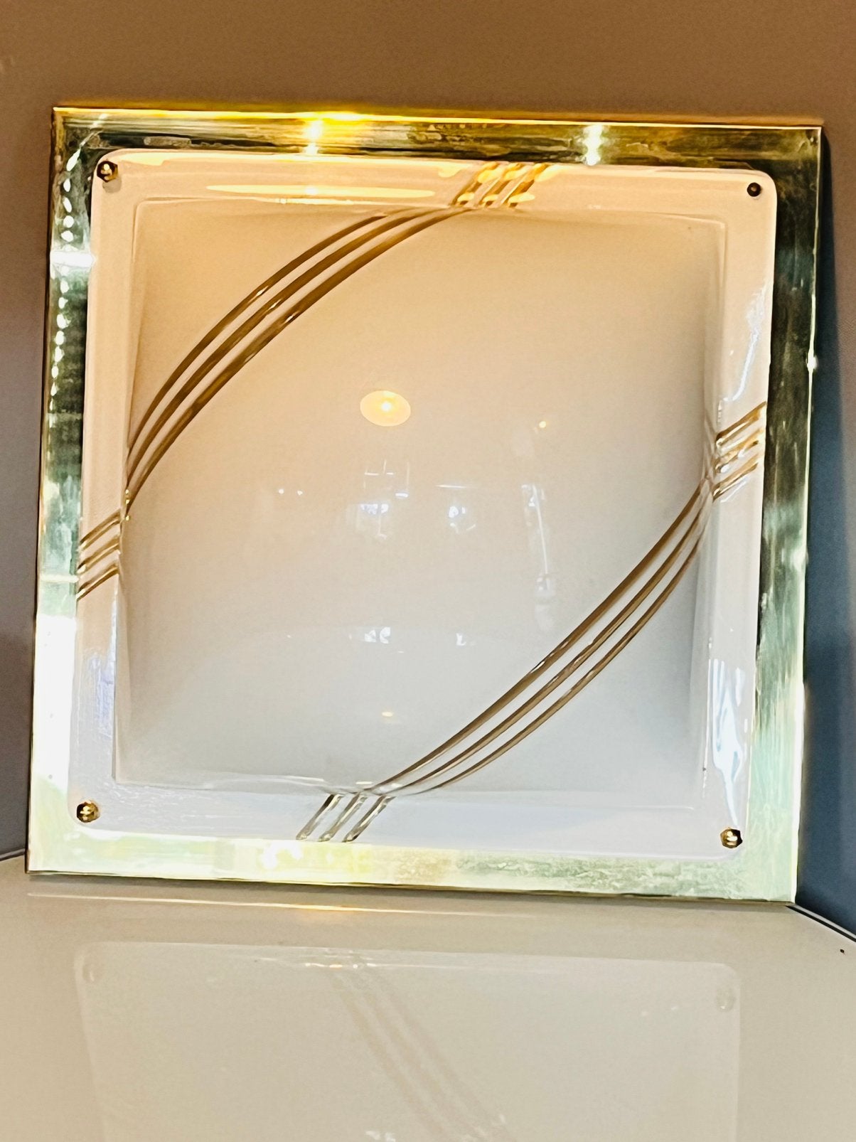 Dijkstra plafondlamp, jaren 80 lamp, space age stijl lamp, Ophalen of Verzenden, Zo goed als nieuw, Metaal