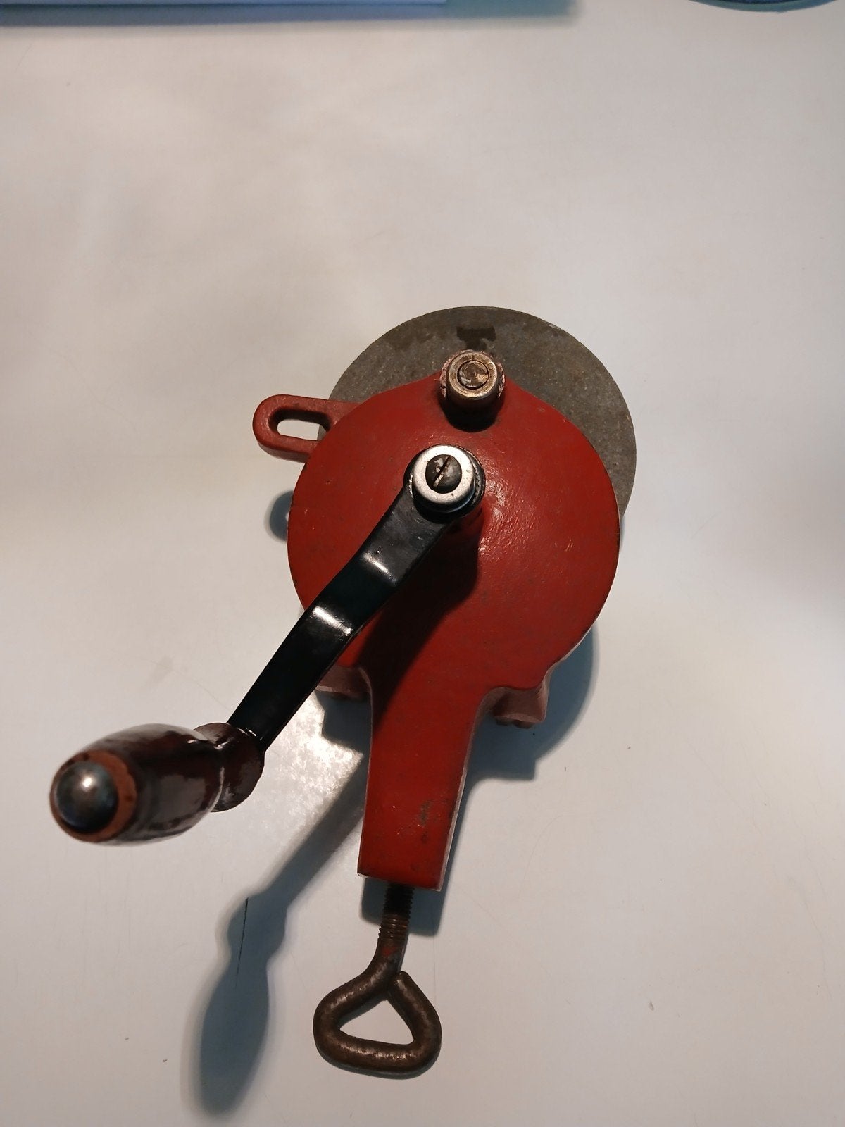 Vintage handslijpmachine met zwengel, Doe-het-zelf en Verbouw, Gereedschap | Slijpmachines, Ophalen of Verzenden