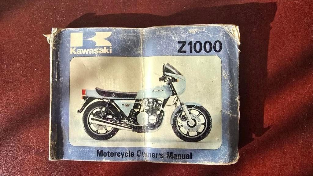 Kawasaki Z1000 Z1R 1977 Owners Manual - Gebruikershandleidin, Motoren, Ophalen of Verzenden