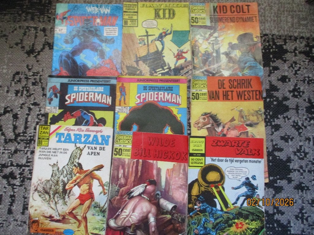 Grote Stapel Comics, jaren '60, '70, '80 (148x), Eén comic, Ophalen of Verzenden, Gelezen, Amerika
