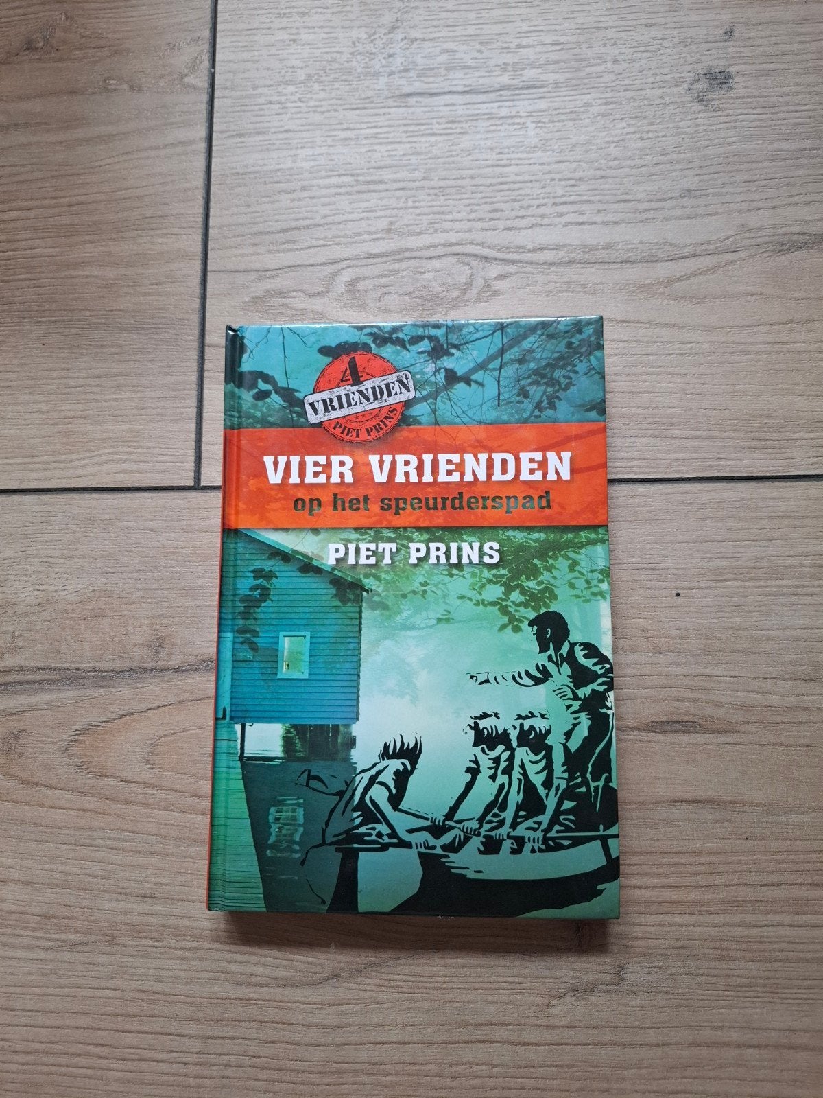 Piet Prins - Vier vrienden op het speurderspad, Boeken, Ophalen of Verzenden, Zo goed als nieuw, Piet Prins