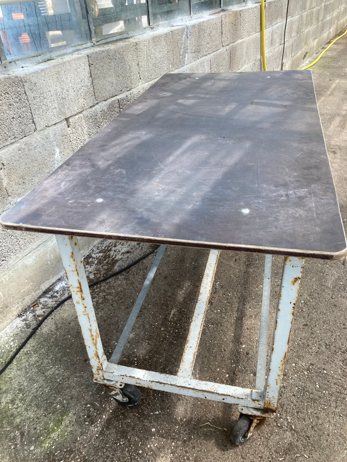8x werktafel, Tuin en Terras, Tuintafels, Ophalen, Rechthoekig