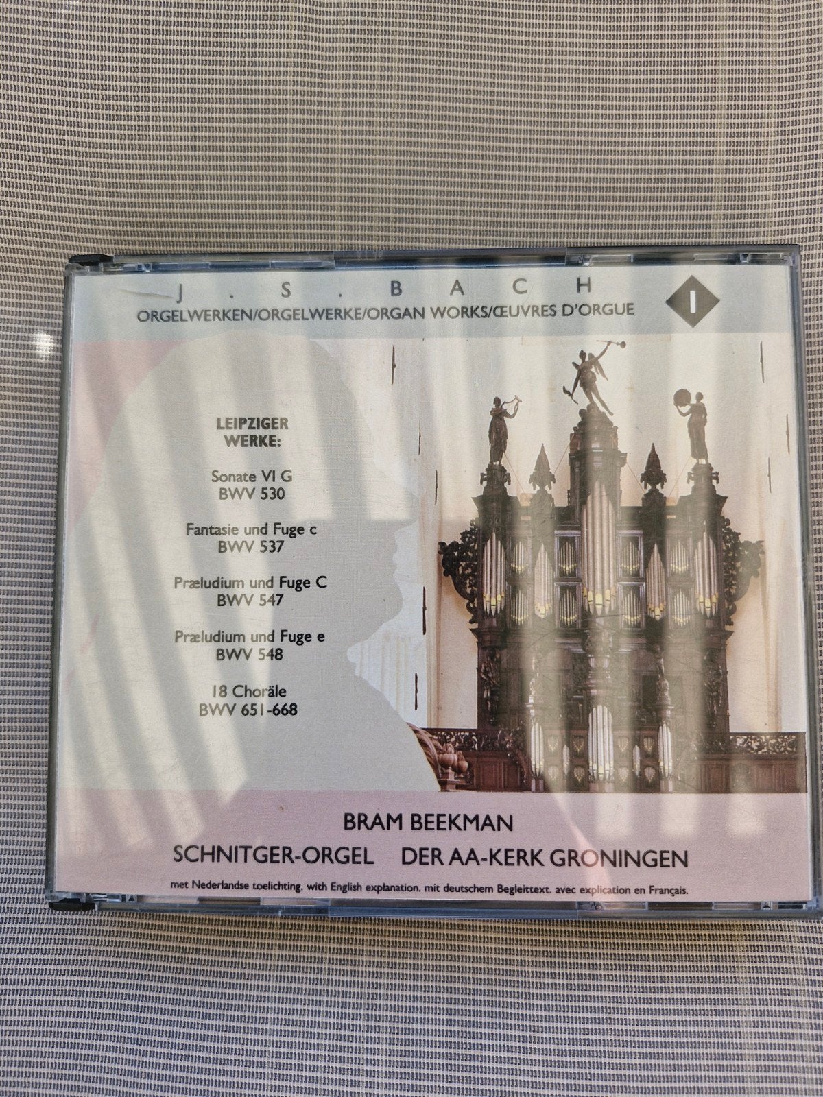 Bram Beekman - Orgelwerken J.S. Bach (dubbel CD), Overige typen, Ophalen of Verzenden, Zo goed als nieuw, Inclusief boekje