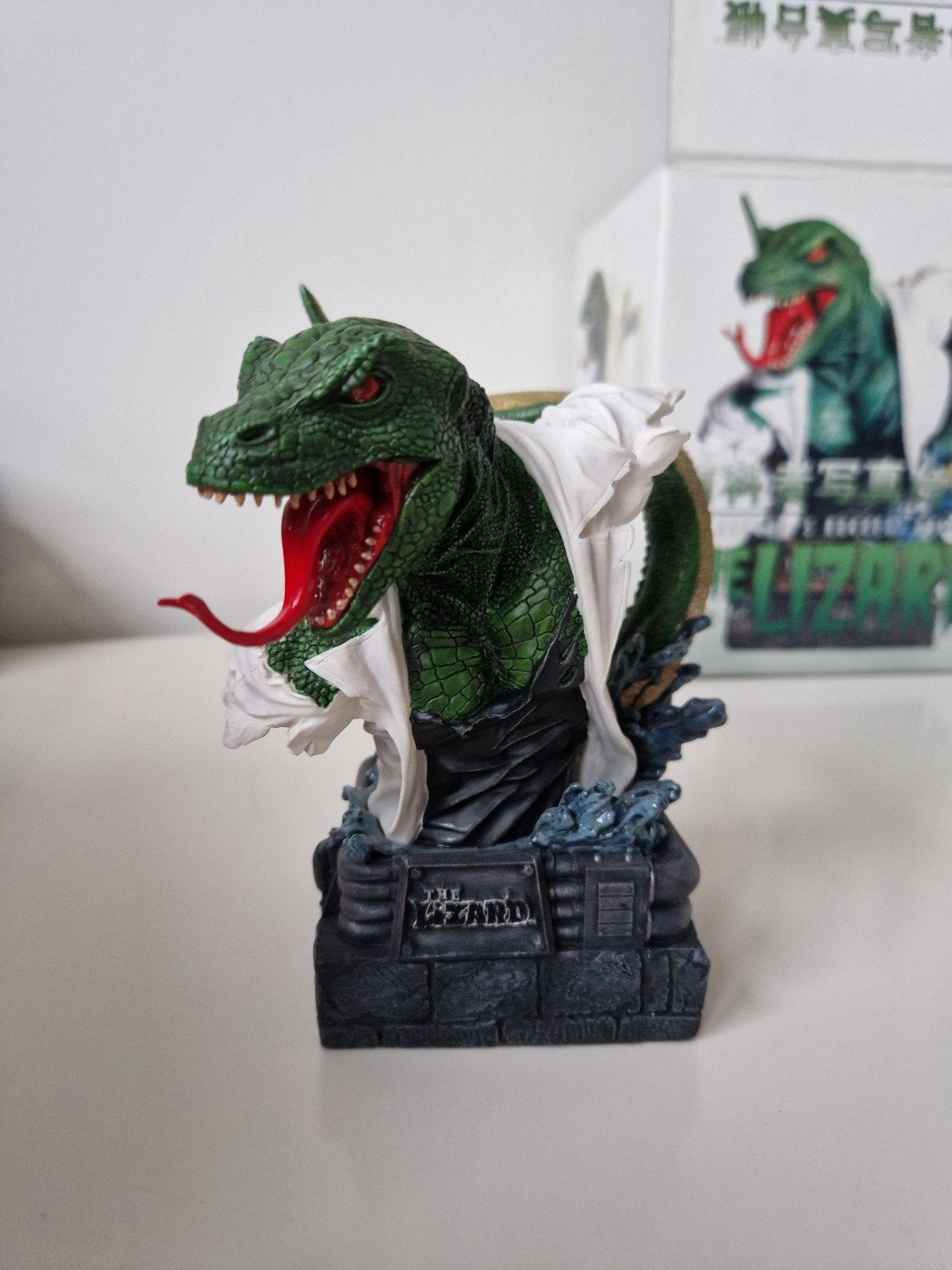 The Lizard statue Spider-man Diamond Select Marvel, Ophalen of Verzenden, Zo goed als nieuw, Actiefiguur of Pop