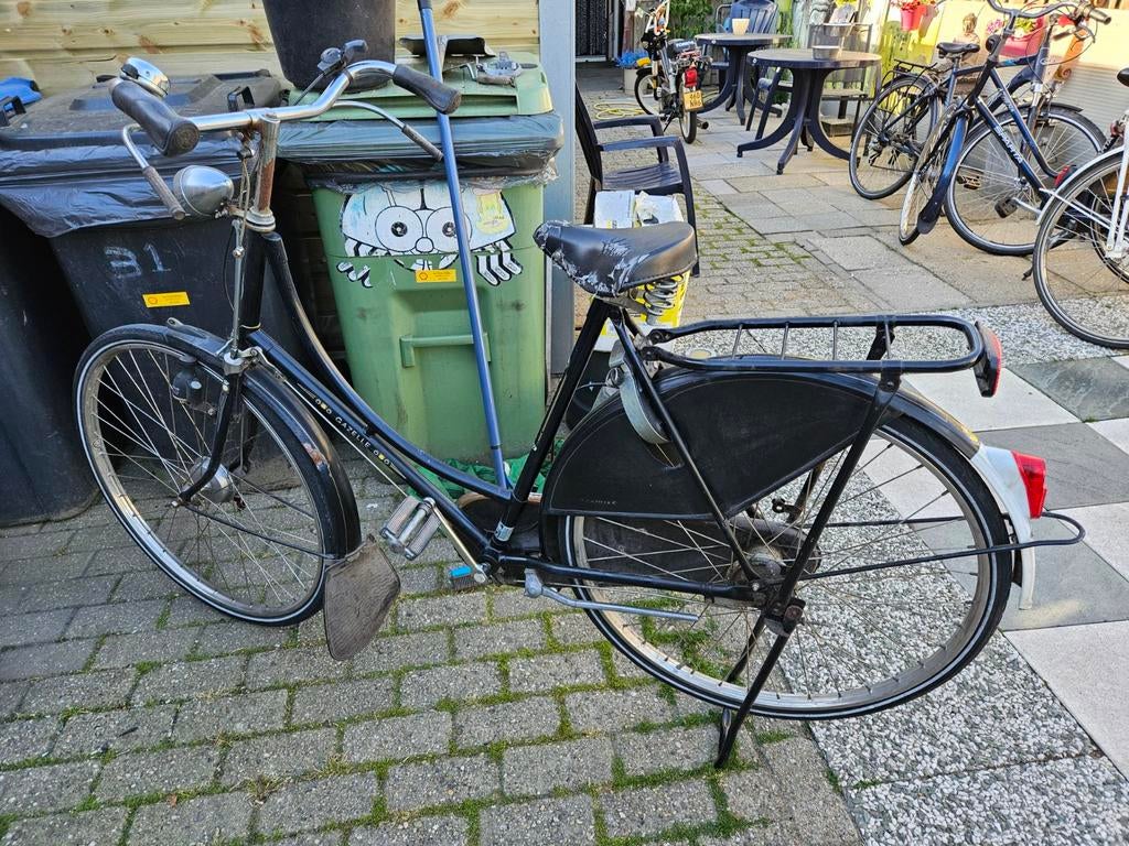Degelijke omafiets te koop - Klassiek model, Terugtraprem, Versnellingen, Ophalen of Verzenden, 53 tot 56 cm