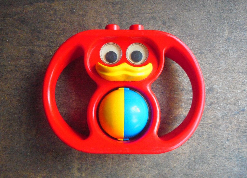 Lego Duplo Rattle Duck with Handles (zie foto's) 6, Ophalen of Verzenden, Gebruikt, Losse stenen, Duplo