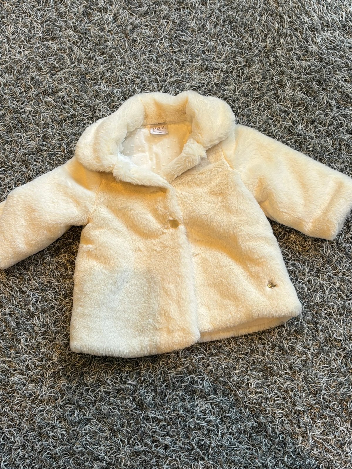 Paz zacht teddy jasje 3 maanden, Kinderen en Baby's, Babykleding | Maat 62, Ophalen of Verzenden, Zo goed als nieuw, Meisje, Jasje