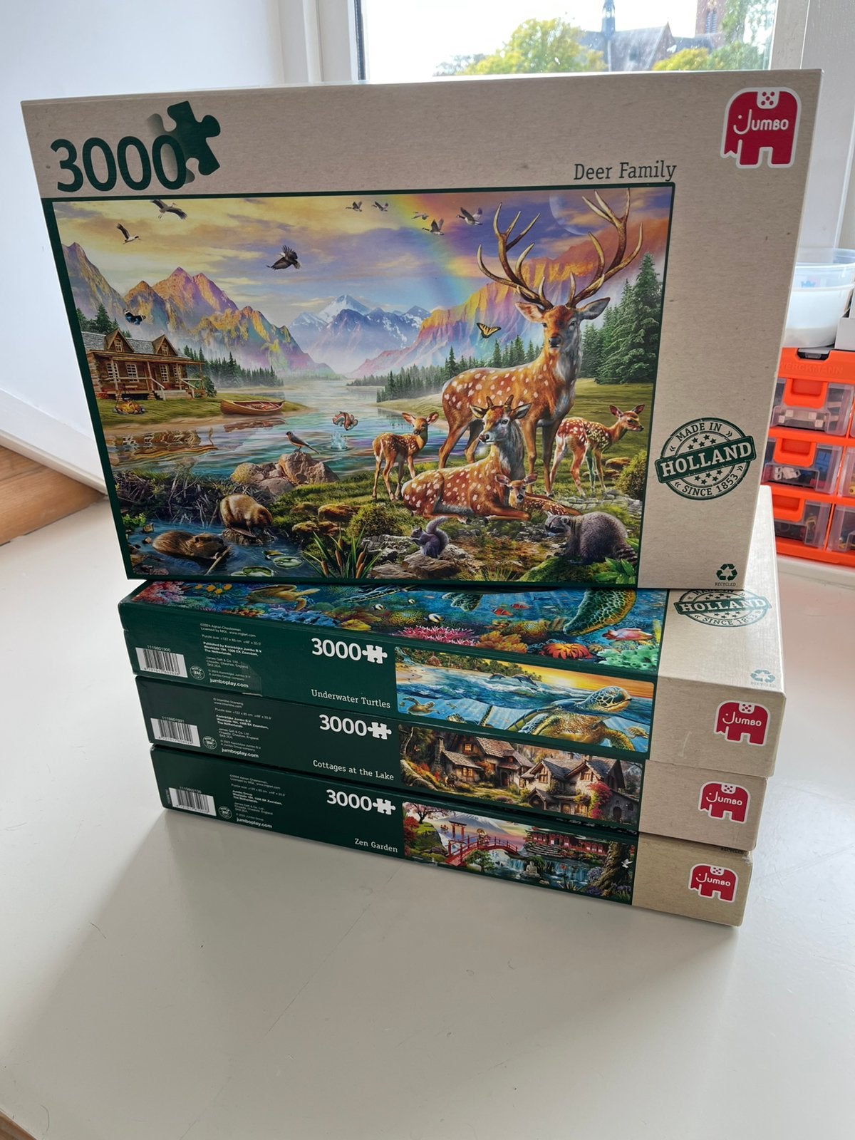 4 mooie grote puzzels 3000 stukjes, Ophalen of Verzenden, Meer dan 1500 stukjes, Zo goed als nieuw, Legpuzzel
