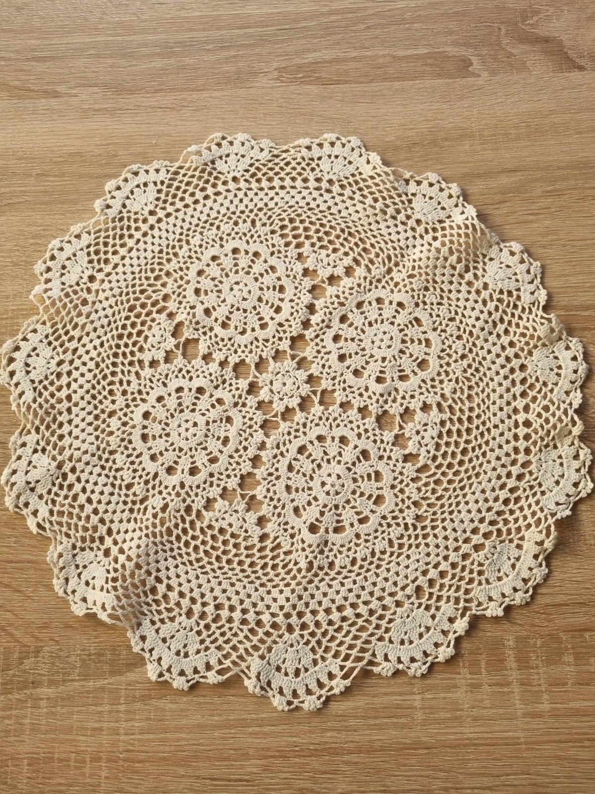 Vintage gehaakt tafelkleedje., Antiek en Kunst, Ophalen of Verzenden