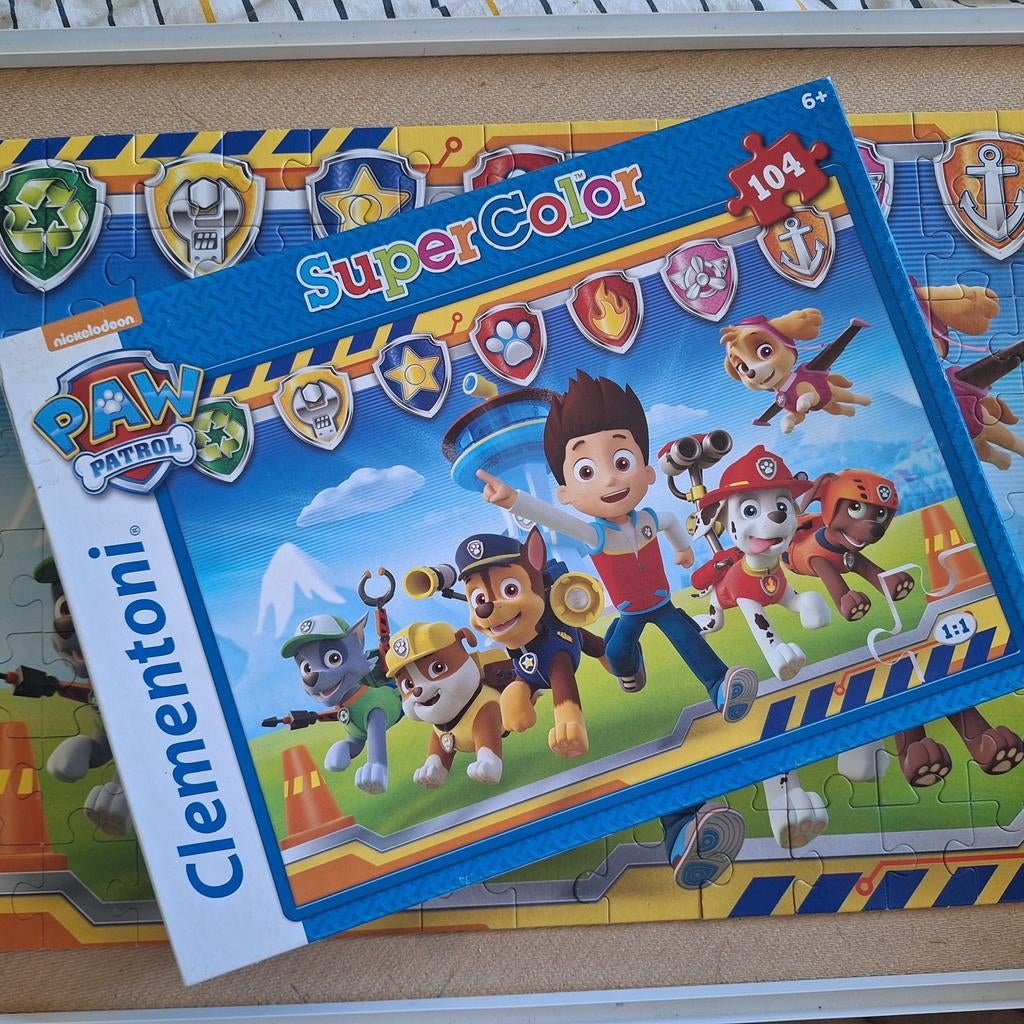 Clementoni puzzel Paw Patrol 104 stukjes, Ophalen of Verzenden, Meer dan 50 stukjes, Zo goed als nieuw, 6 jaar of ouder