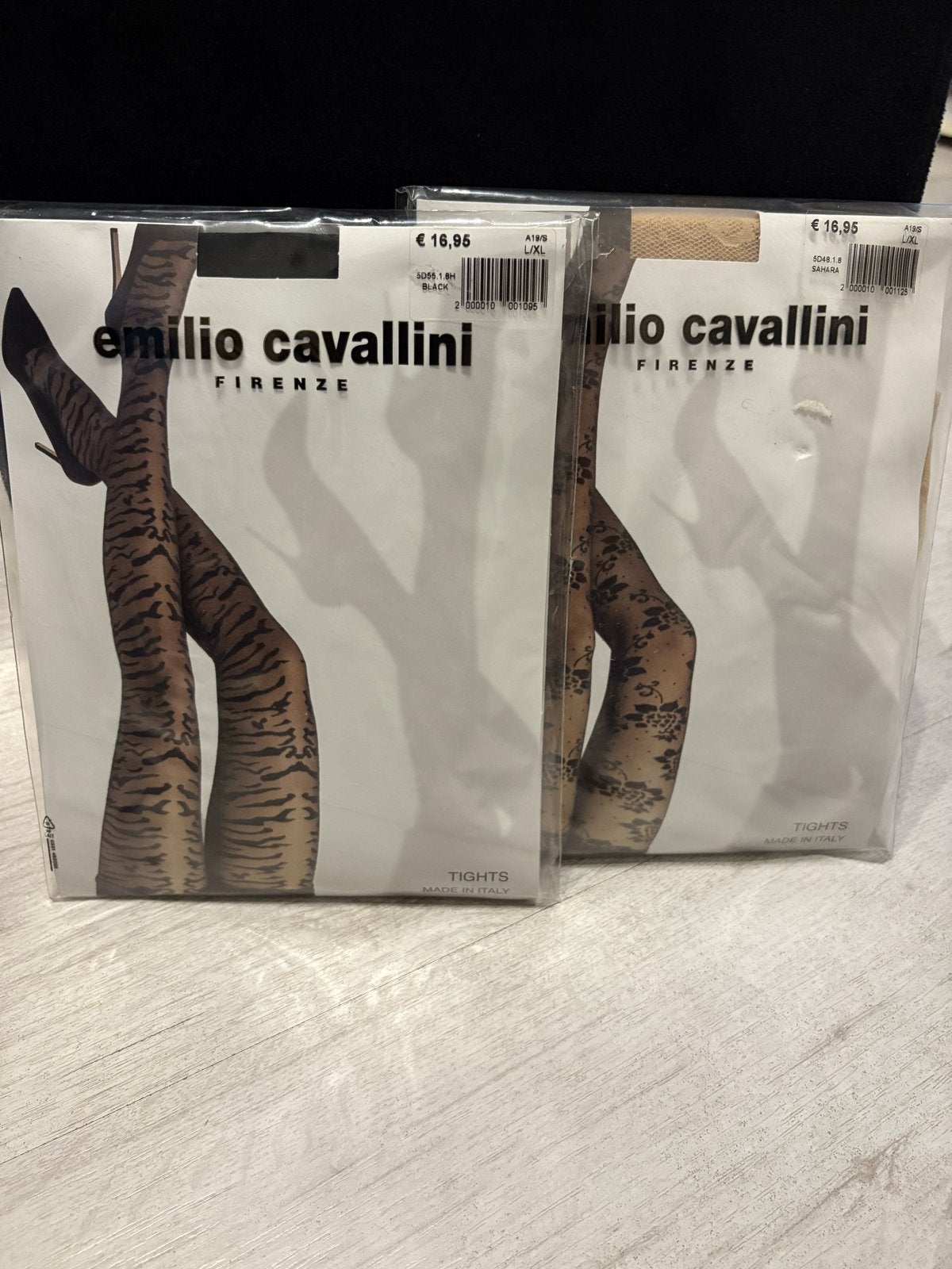 Emilio Cavallini Panty's maat L/XL, Maat 48/52 (XL), Verzenden, Zwart, Nieuw