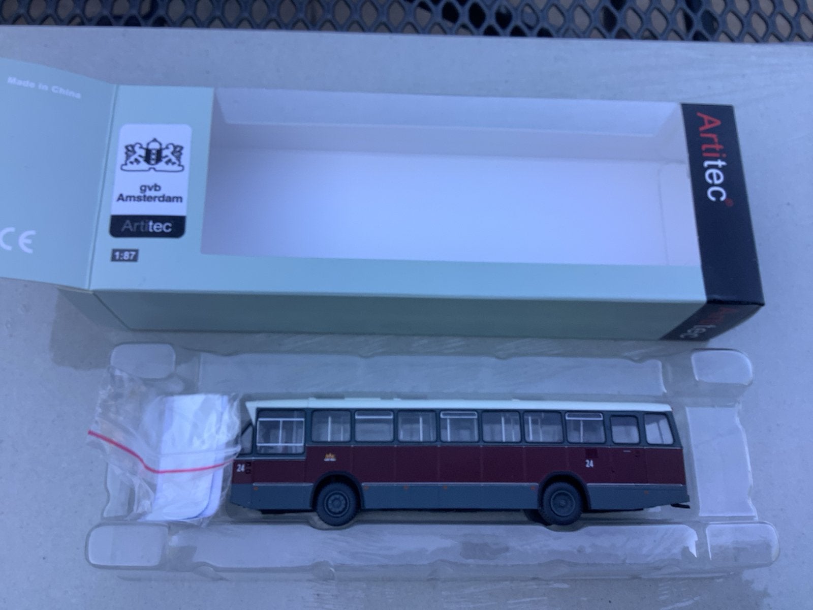 Artitec 1:87 GVB bus Amsterdam, Ophalen of Verzenden, Zo goed als nieuw, Bus of Vrachtwagen, Overige merken