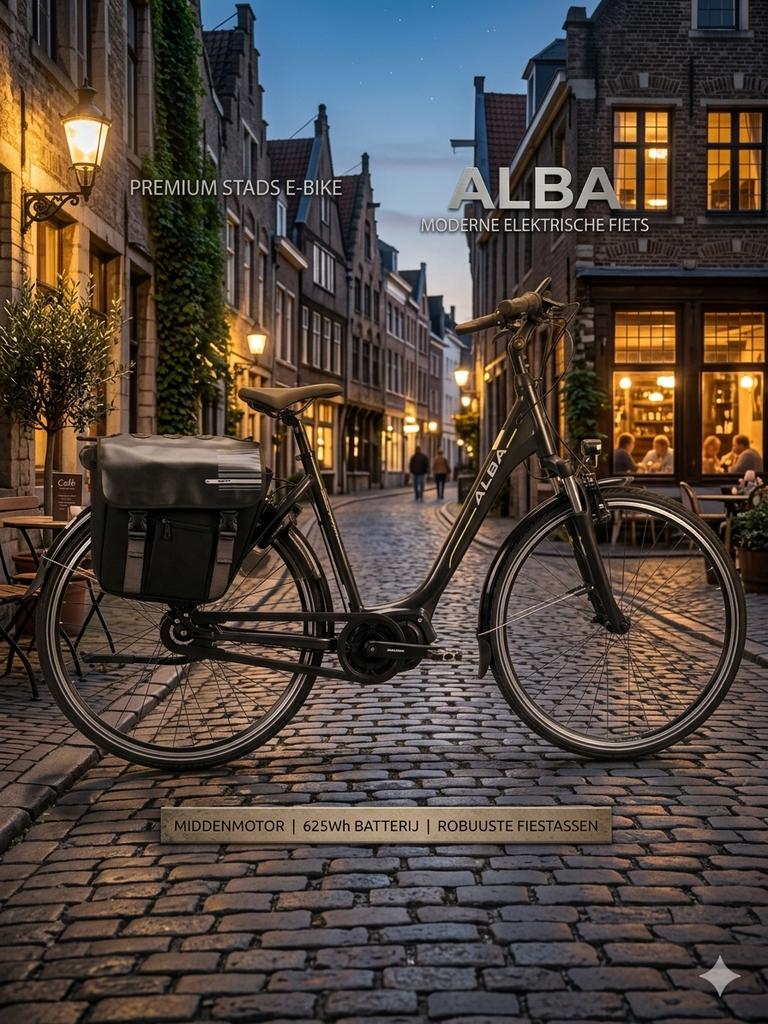 Nette Alba Transportfiets 28 inch met mandje - Rijklaar, Overige merken, Gebruikt, Trommelrem, 56 cm of meer