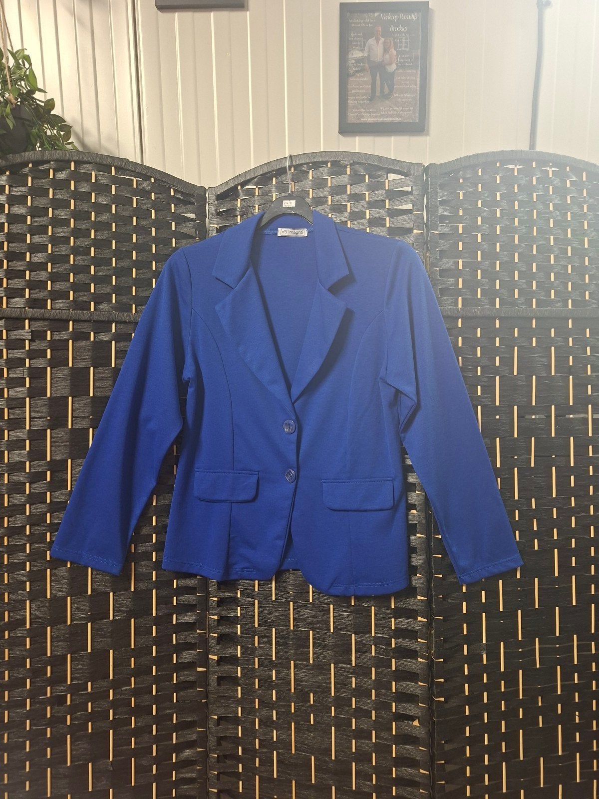 blauwe dames blazer maat l, Maat 38/40 (M), Blauw, Nieuw, Ophalen of Verzenden