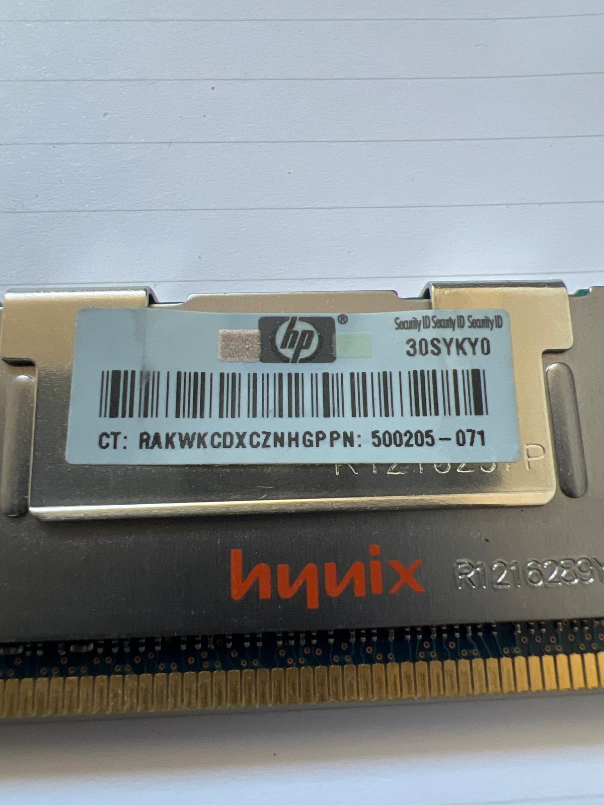 Hynix 8GB DDR3 RAM PC3-10600R voor HP Servers, Gebruikt, Server, 8 GB, DDR3