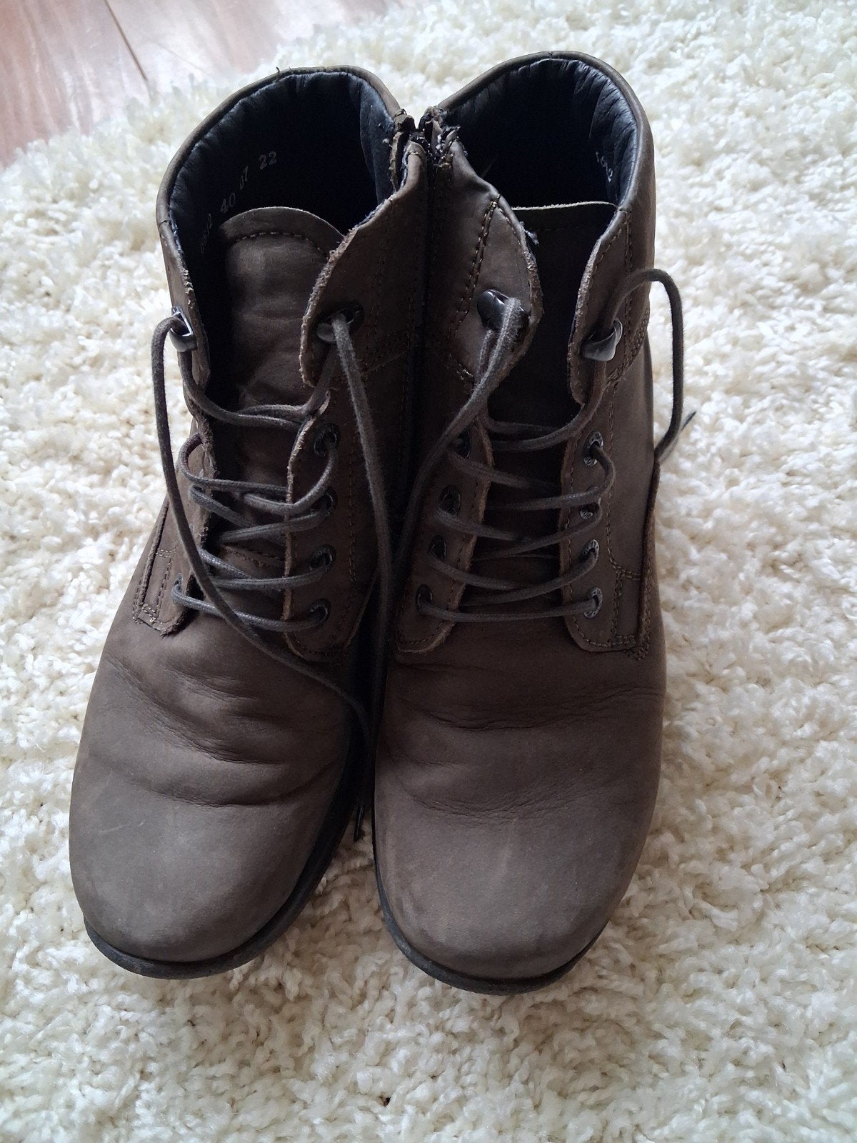 Wolky bruin groene veterboots - Maat 40, Wolky, Lage of Enkellaarzen, Ophalen of Verzenden, Gedragen